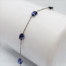 Bracelet Tanzanite Or Gris