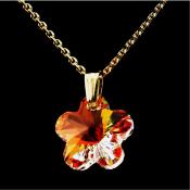 Collier Fleur Cristal et sa chaîne