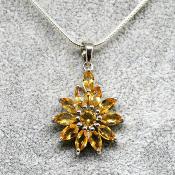 Pendentif Soleil Citrine