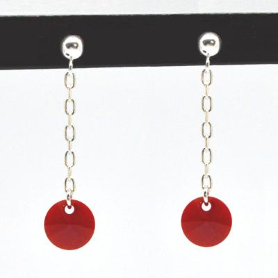 Boucles Sphères Red Longues