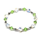 Bracelet Cristal Vert Pomme