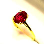 Bague Rubis et Or 18 cts