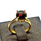 Bague Opale Noire 1.7CTS OR