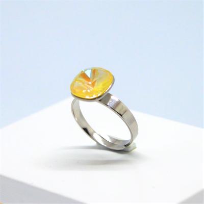 Bague Cristal Jaune