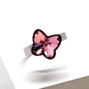 Bague Papillon Rose