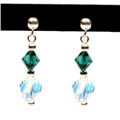 Boucles Cristal Emerald